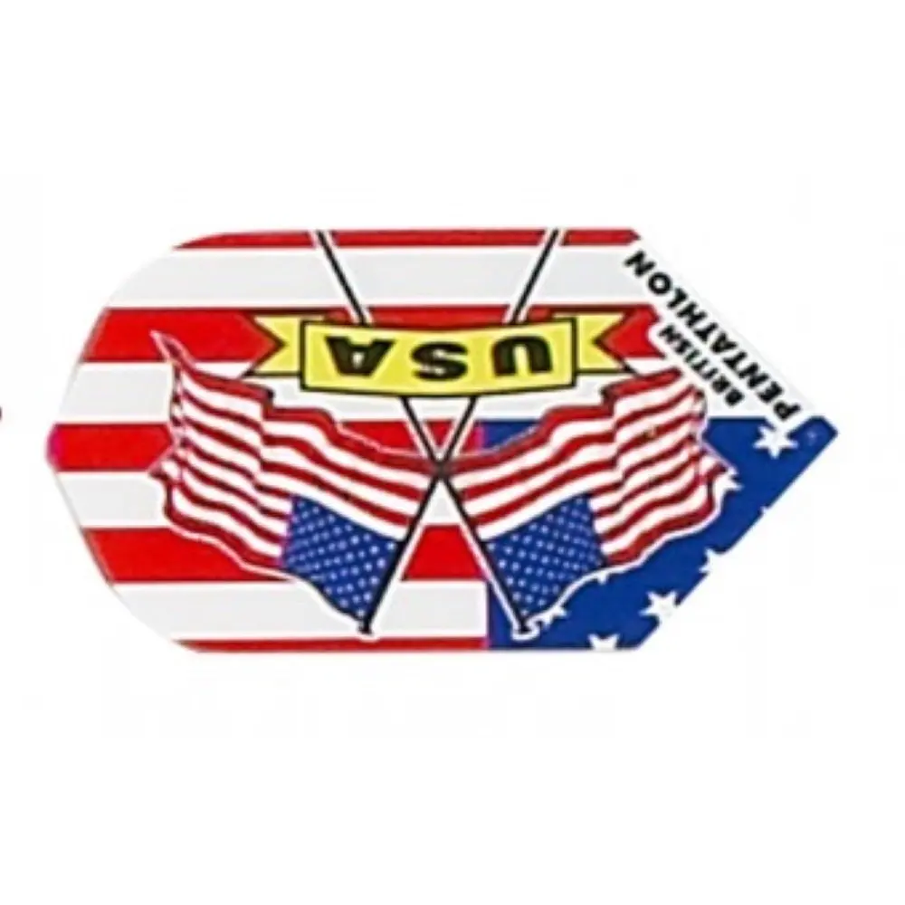 Plumas Pentathlon Slim Bandera Estados Unidos2470 vista 3