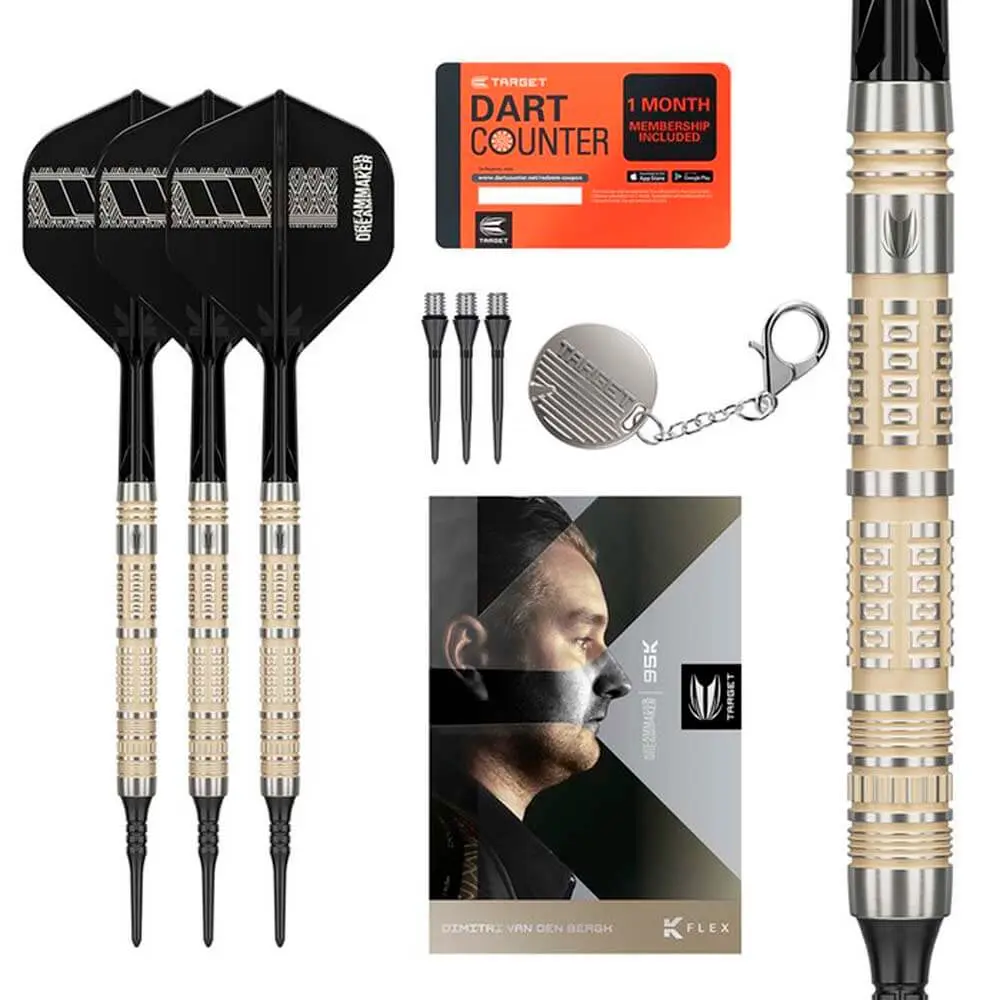Dardos Target Dimitri Van Den Bergh 95K 95% Tungsteno 19g Profesionales vista 4