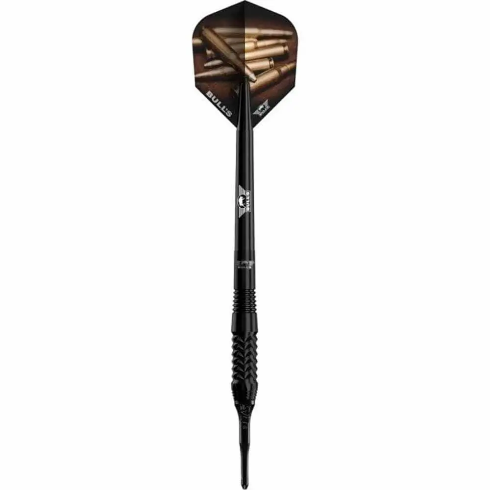 Dardos Bulls Darts Caliber Black 90% Tungsteno 20g Profesionales vista 3