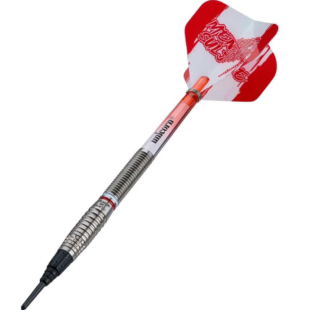 Dardos Unicorn Darts Mensur Suljovic P.Plastico 95% Tungsteno 18g Profesionales vista 3
