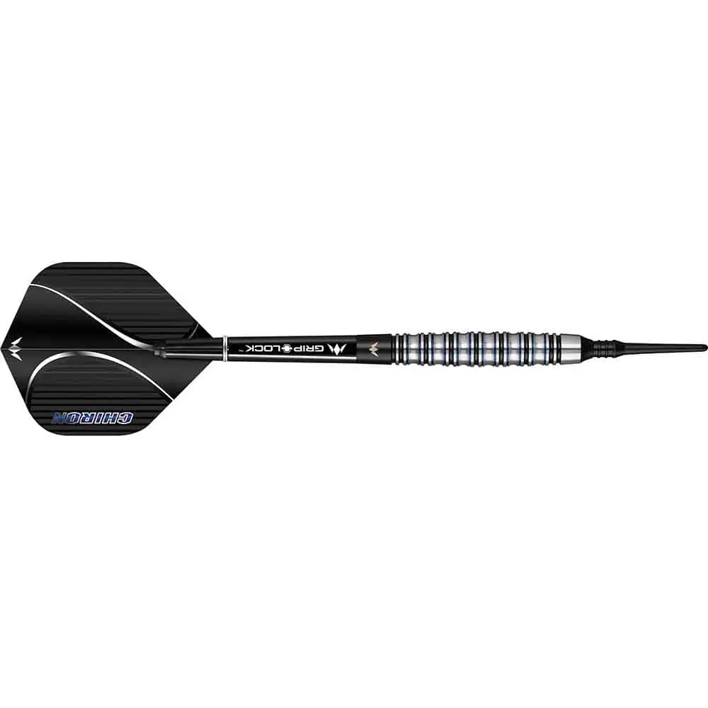 Dardos Mission Chiron M2 Electro Nego Azul 90% Tungsteno 21g Profesionales