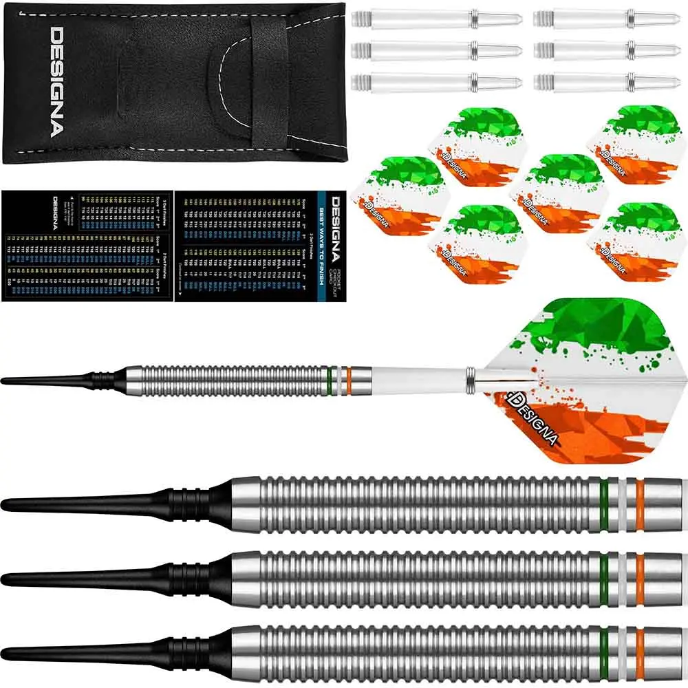 Dardos Designa Patriot X Darts Irlanda 90% Tungsteno 20g Profesionales vista 3