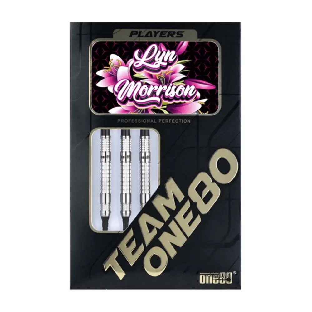 Dardos One80 Lyn Morrison 90% Tungsteno 23g Profesionales vista 4