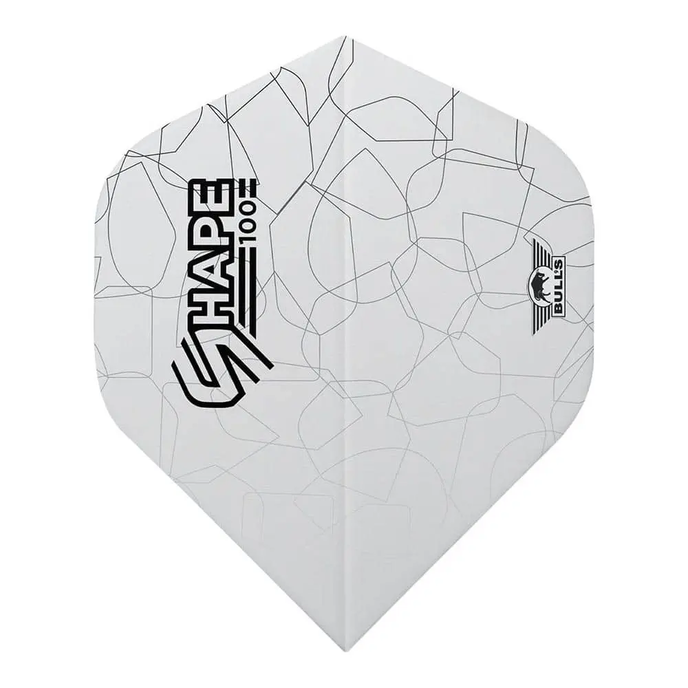 Plumas Bulls Darts Shape 100 White StandardBU-50934