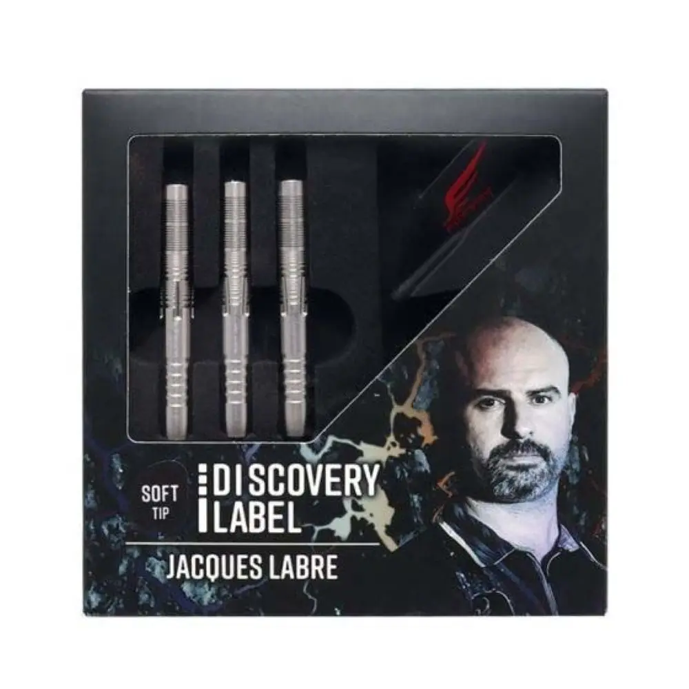 Dardos Cosmo Darts DISCOVERY LABEL Jacques Labre 90% Tungsteno 20g Profesionales vista 6
