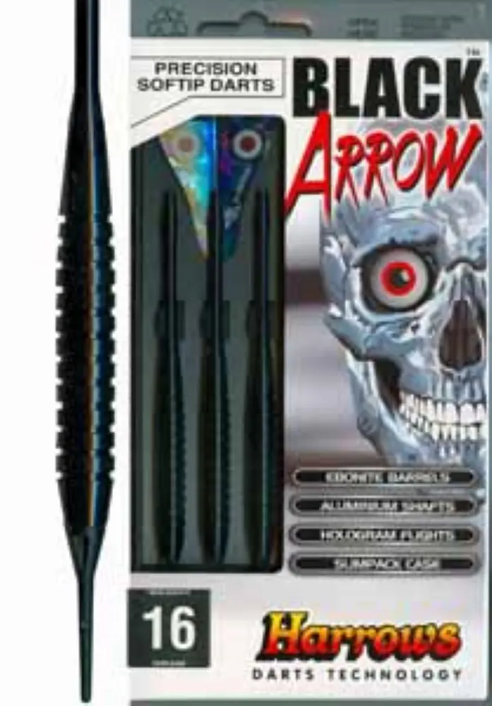 Dardos Harrows Black Arrow R Latón 16g Iniciación vista 2