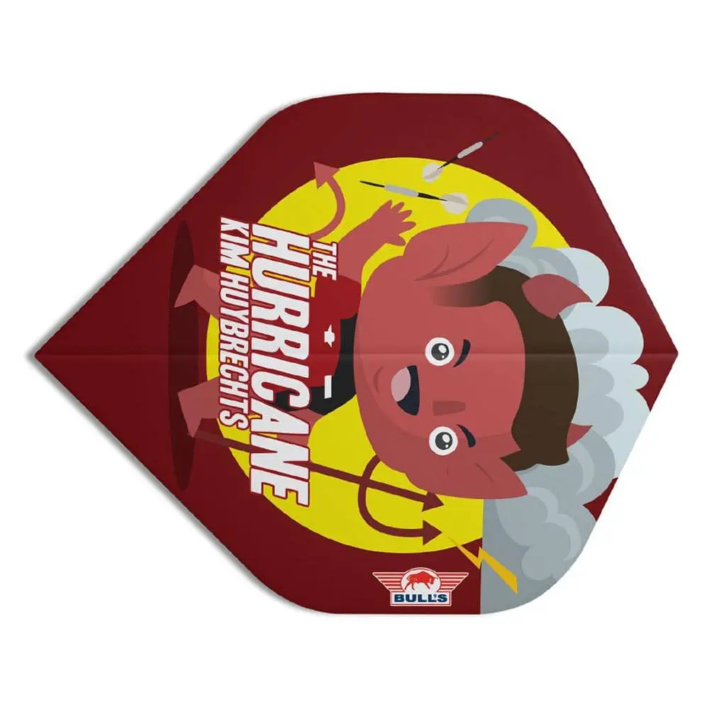 Plumas Bulls Darts Player 100 Kim Huybrechts Cartoon Standard50884 vista 2