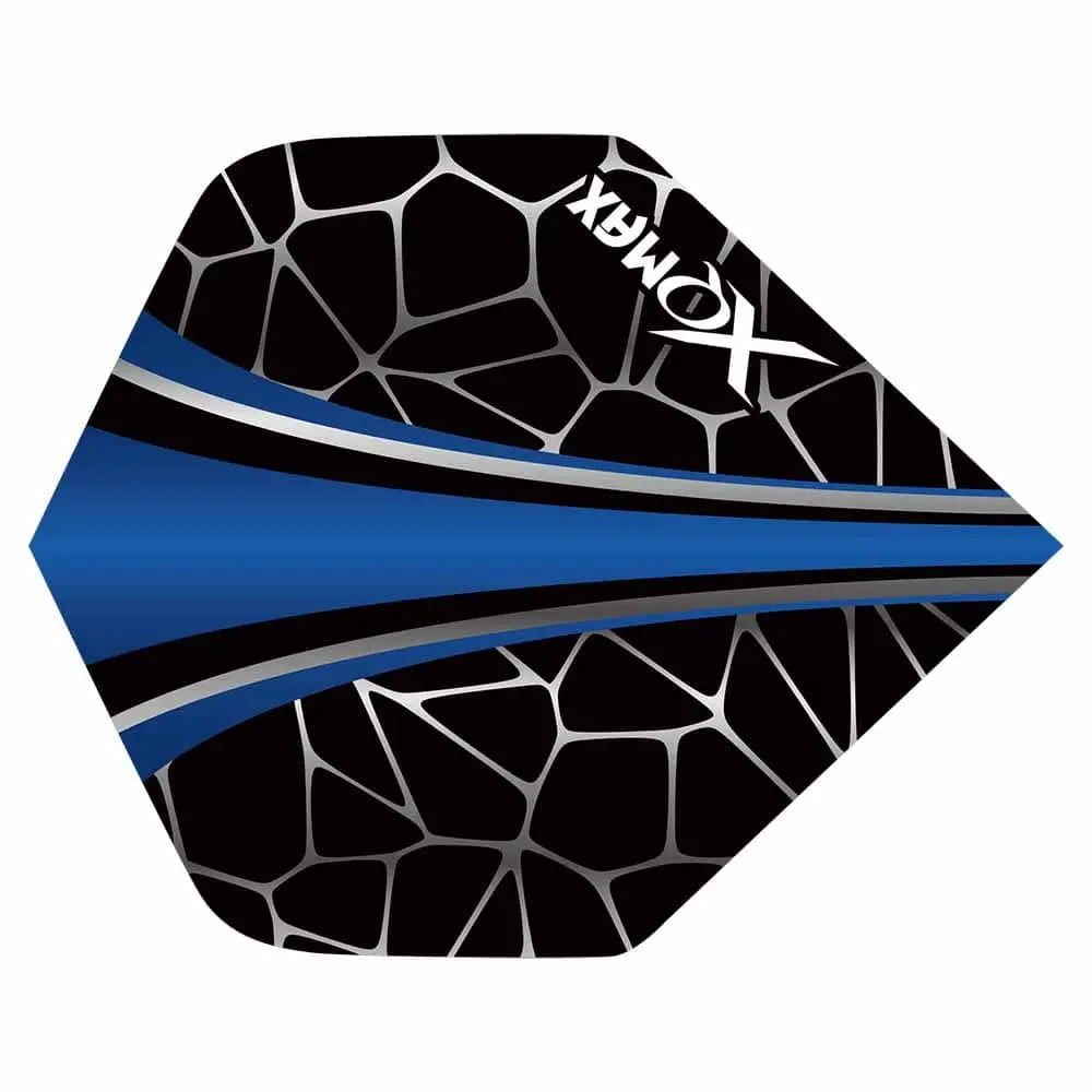 Plumas Flights XQMax Pet Darts Standard Blue Crackle vista 3