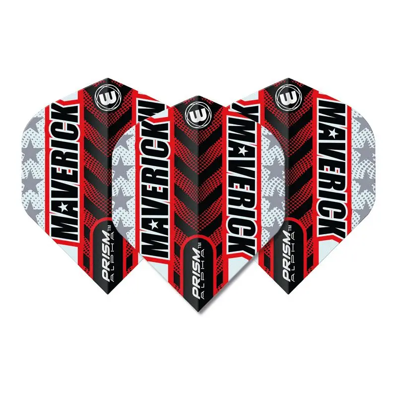 Plumas Winmau Darts Standard Prism Alpha Maverick Grey Red6915.197 vista 3