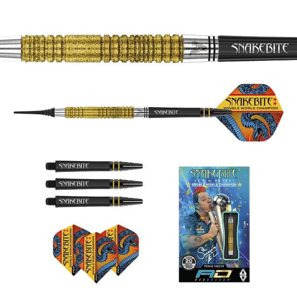 Dardos Red Dragon Peter Wright Double WC SE Gold 90% Tungsteno 20g Profesionales vista 5