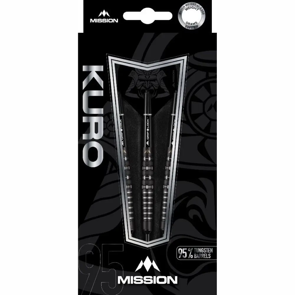 Dardos Mission ST. Kuro M3 95% Tungsteno 18g Profesionales vista 3