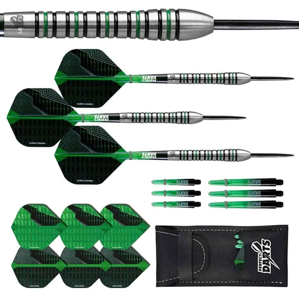 Dardos Perfect Darts Black Grenade Ringed Negro Verde 90% 21gD3567 vista 2