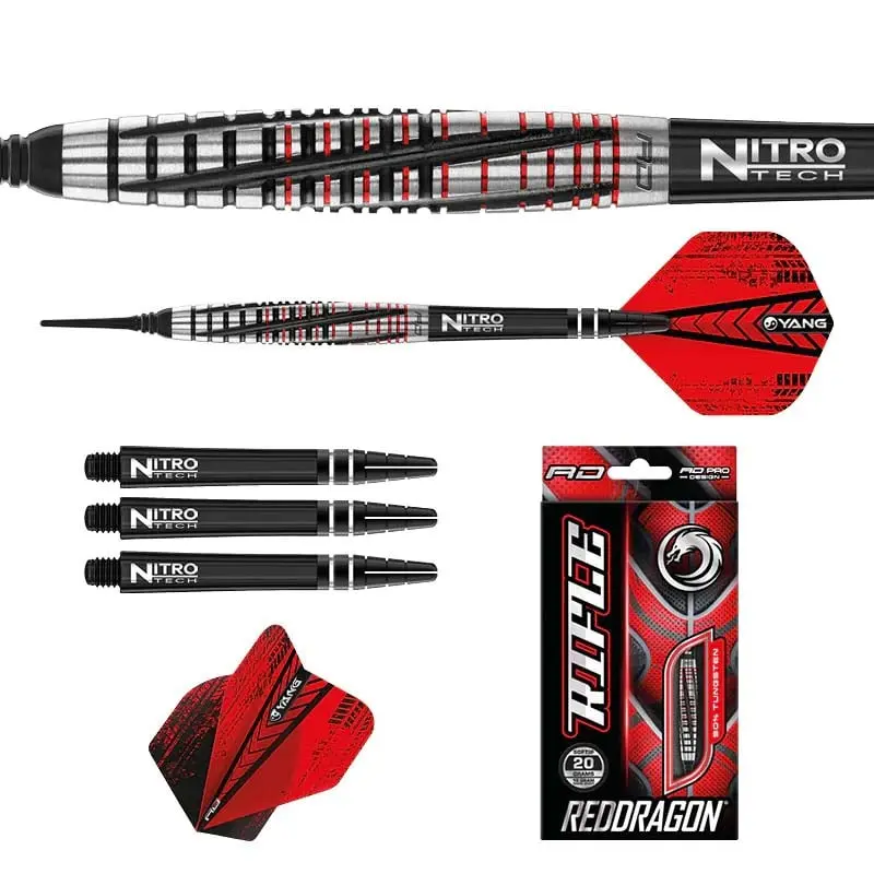 Dardos Red Dragon Rifle 90% Tungsteno 18g Profesionales vista 3