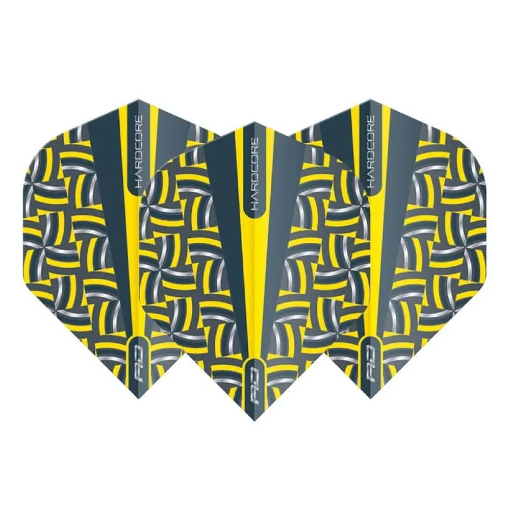 Plumas Flights Red Dragon Hardcore Radikal Yellow Rope vista 2