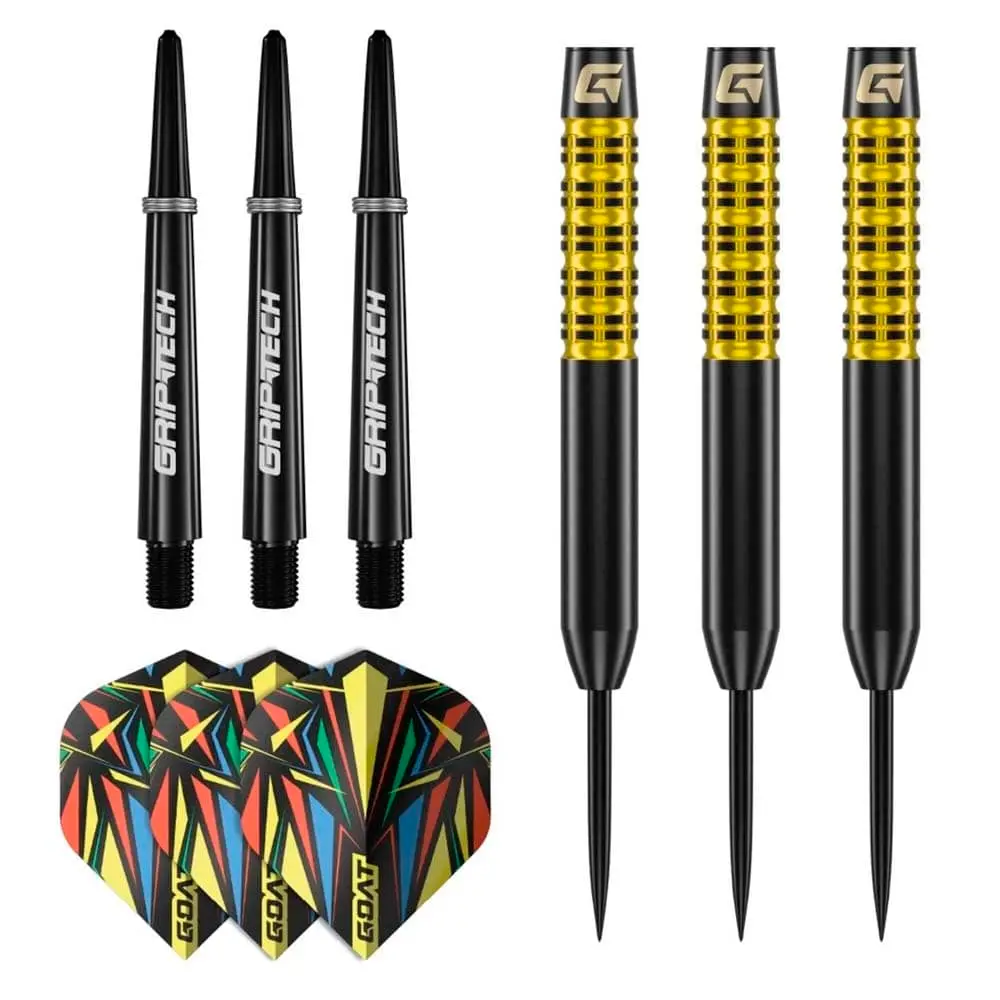 Dardos GOAT Athlete Yellow Steel Latón 12g vista 5