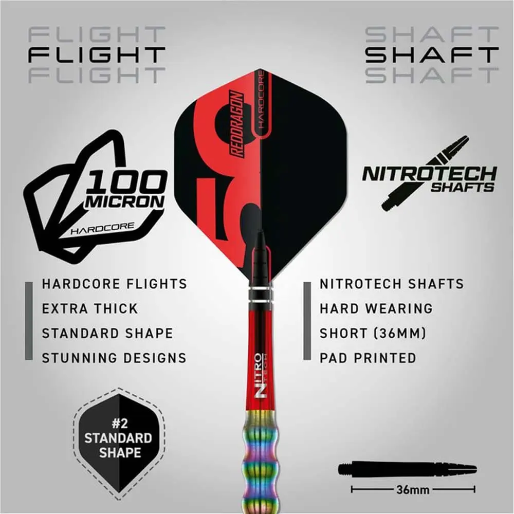 Dardos Red Dragon Shockwaves 90% 26g vista 5