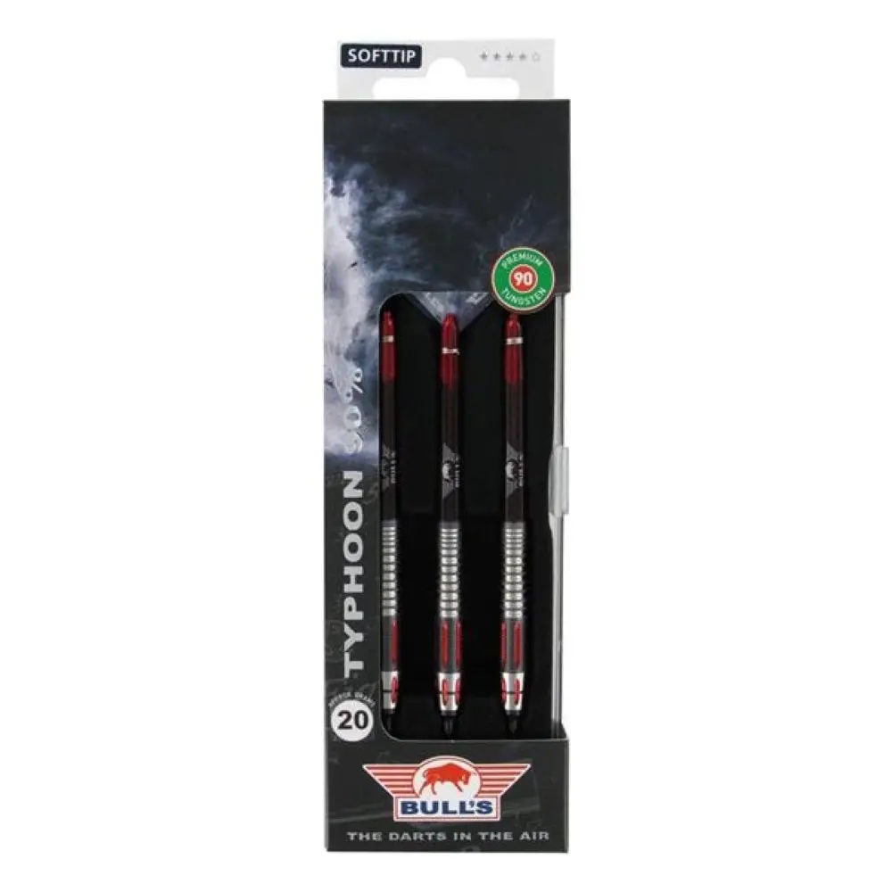Dardos Bulls Darts Typhoon 90% Tungsteno 20g Profesionales vista 3