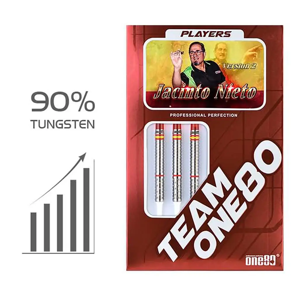 Dardos One80 Jacinto Nieto V2 90% Tungsteno 18g Profesionales vista 4
