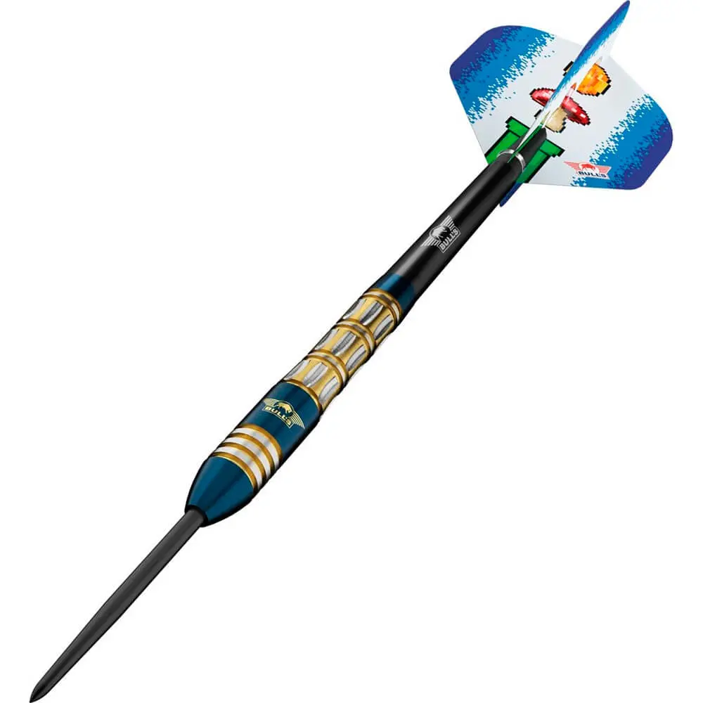 Dardos Bulls Darts Mario Vandenbogaerde E3 Steeltip 90% Tungsteno 22g Profesionales vista 2