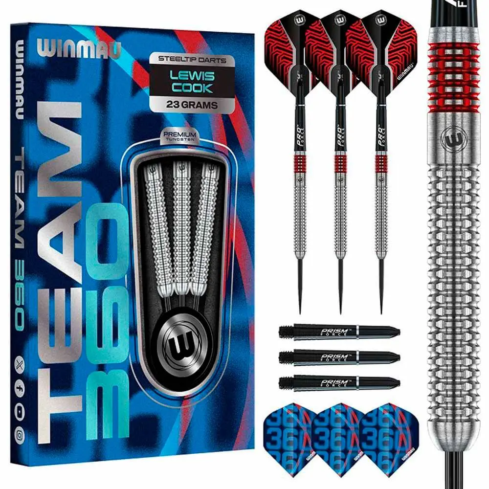 Dardos Winmau Team 360 Lewis Cook P.Metal 90% 23gr1547.23 vista 3
