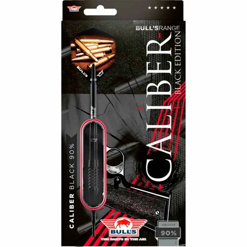Dardos Bulls Darts Caliber Black 90% Tungsteno 20g Profesionales vista 4