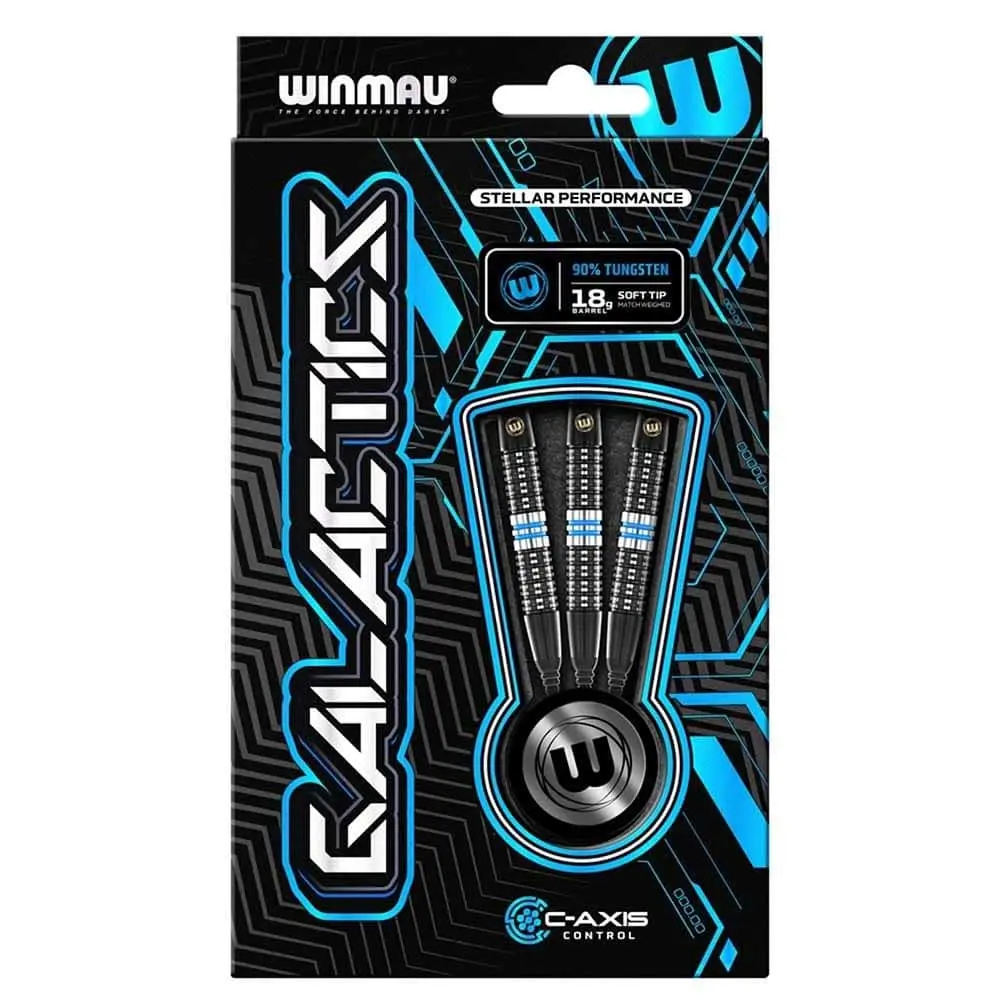 Dardos Winmau Galactics 20 90% Tungsteno 20g Profesionales vista 4