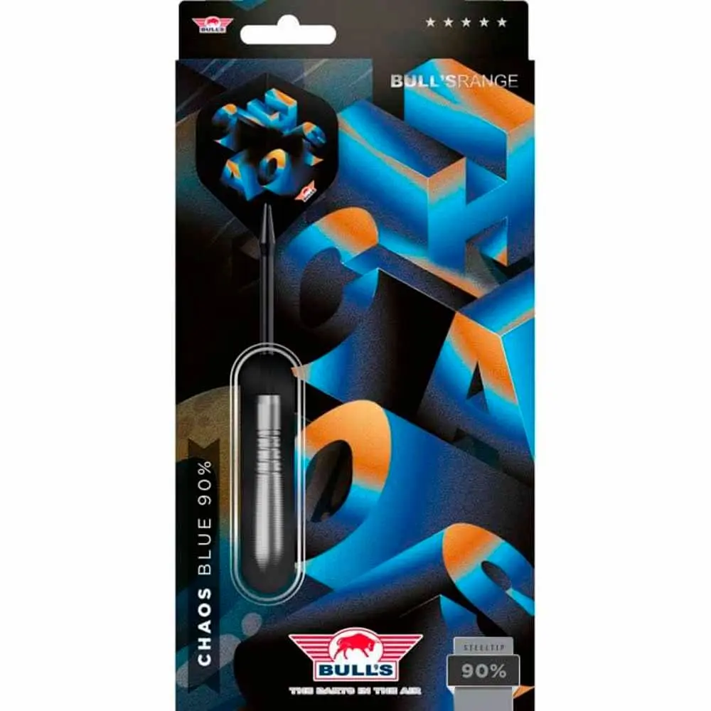 Dardos Bulls Darts Bulls Chaos Blue P.Metal 90% 21g vista 4