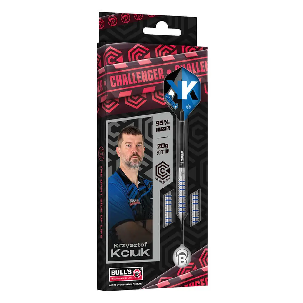 Dardos Bulls DE Krzysztof Kciuk Challenger 90% Tungsteno 20g Profesionales vista 5