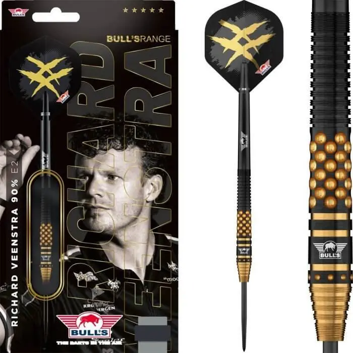 Dardos Bulls Darts Richard Veenstra E2 Steeltip 90% Tungsteno 23g Profesionales vista 5