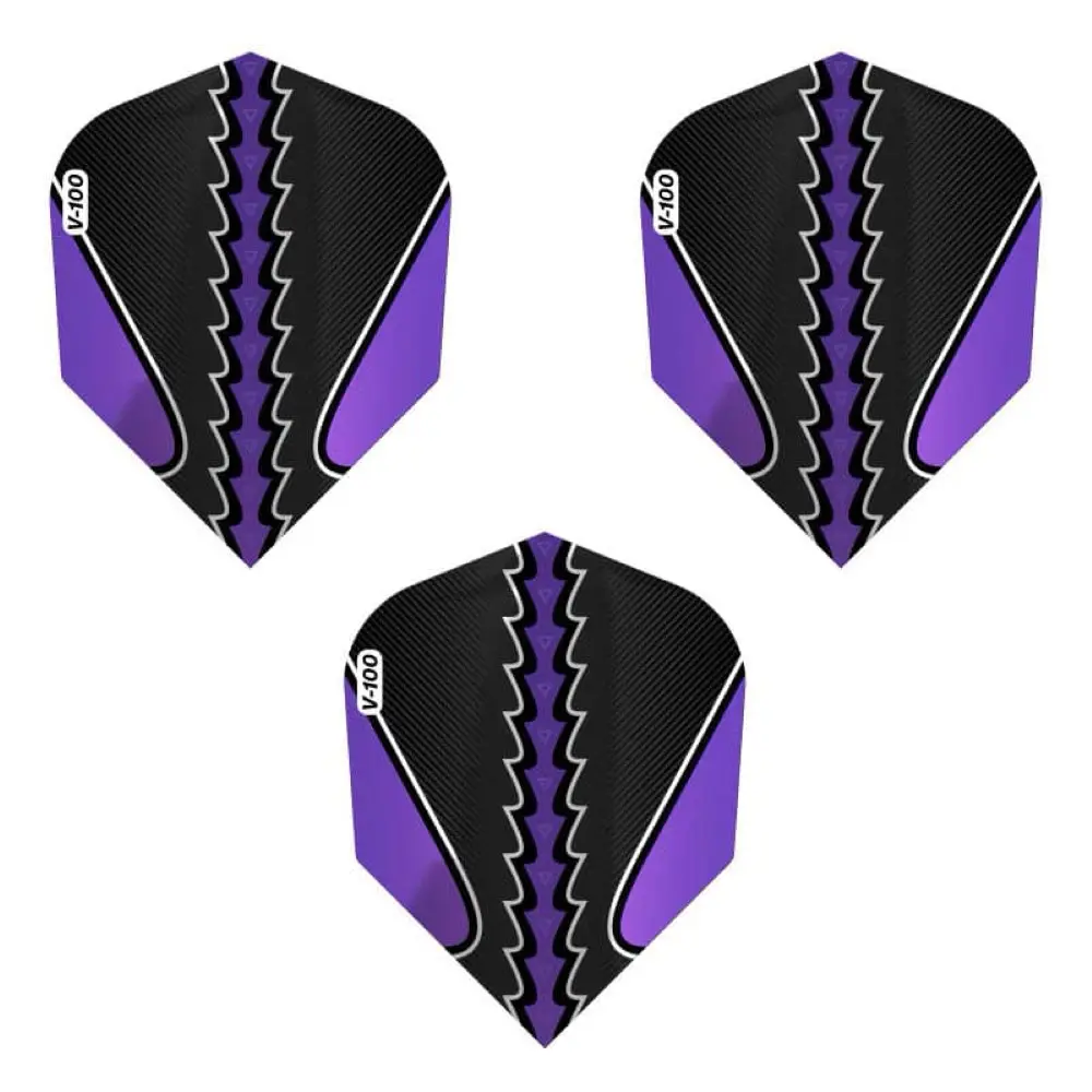 Pluma Dardos Viper Flights Black Flux Standard Purple30-1822 vista 3
