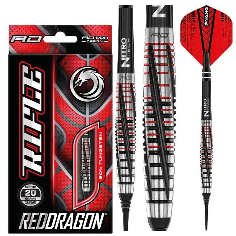 Dardos Red Dragon Rifle 90% Tungsteno 18g Profesionales vista 4