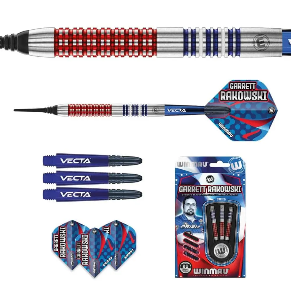 Dardos Winmau Garrett Rakowski 20 90% Tungsteno 20g Profesionales vista 5