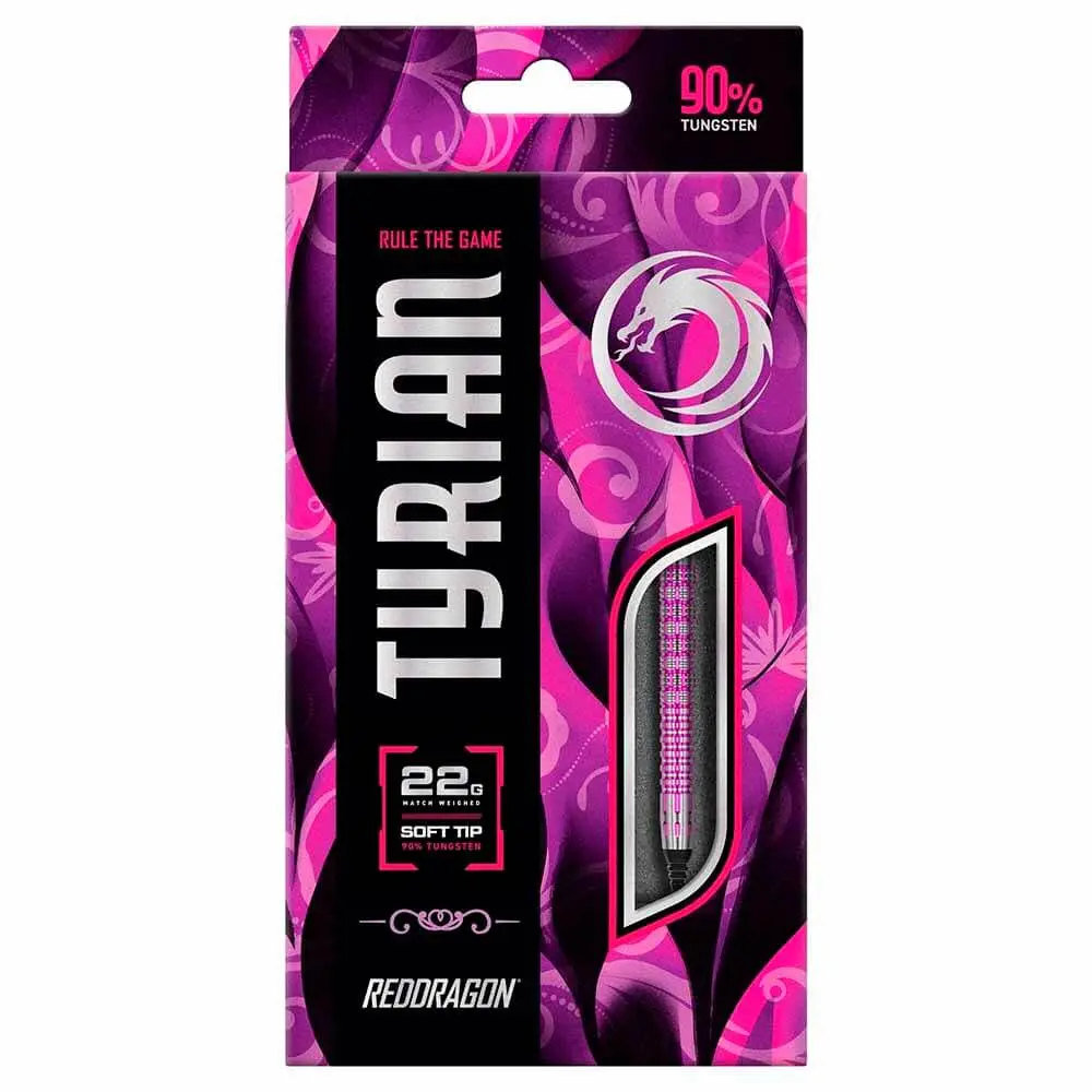 Dardos Red Dragon Tyrian Purple 90% Tungsteno 22g Profesionales vista 6