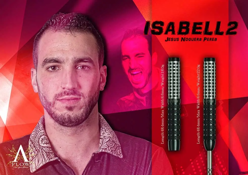 Dardos Dynasty Darts A Flow Isabell 2 Jesus Noguera Perea Steel 90% 22gr vista 6