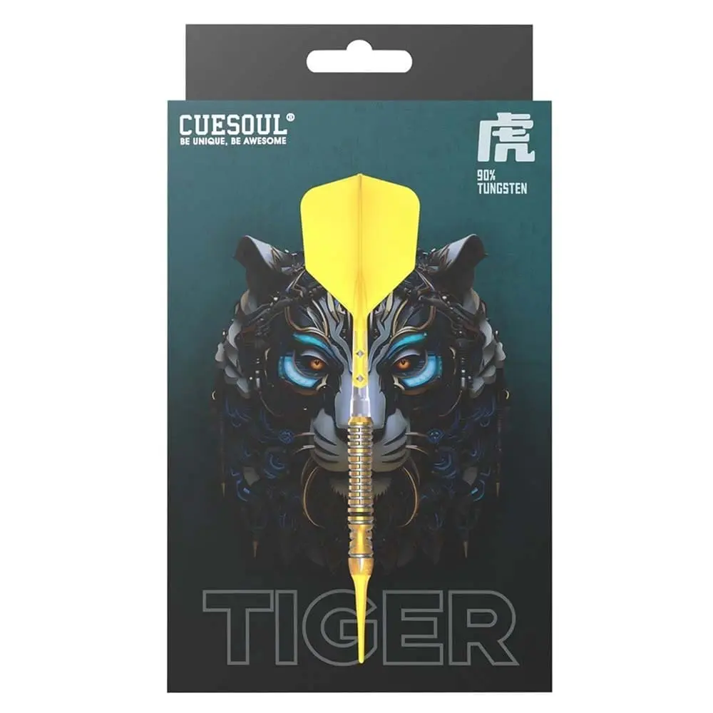 Dardos Cuesoul Zodiac Tiger Punta Plastico 90% Tungsteno 20g Profesionales vista 6