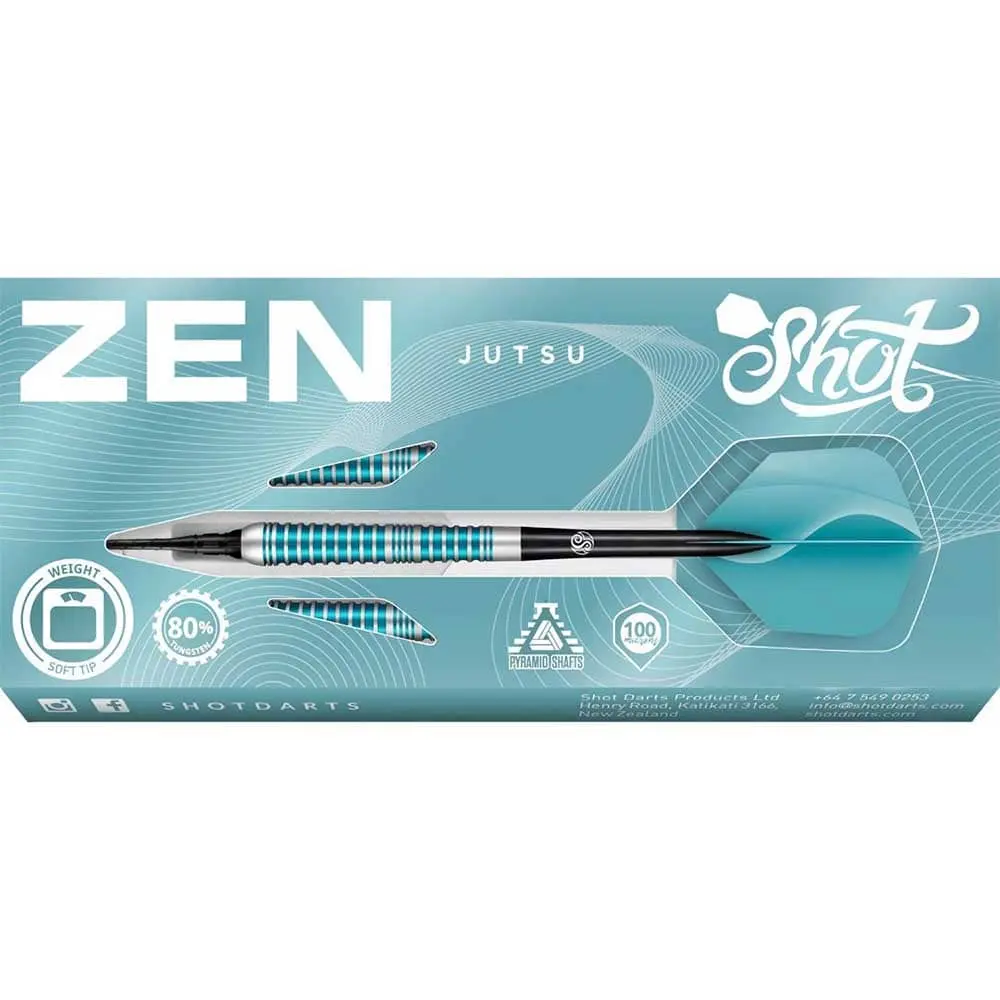 Dardos Shot Zen Jutsu 2.0 SH- 80% Tungsteno 18g Alto Rendimiento vista 3