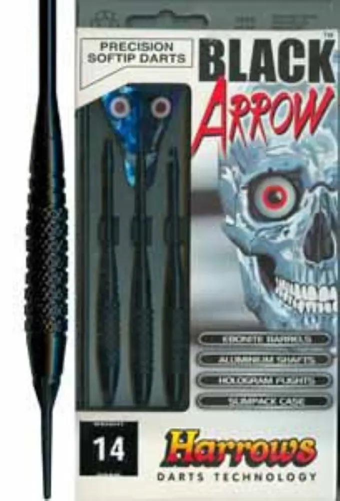 Dardos Harrows Black Arrow gK Latón 14g Iniciación vista 2