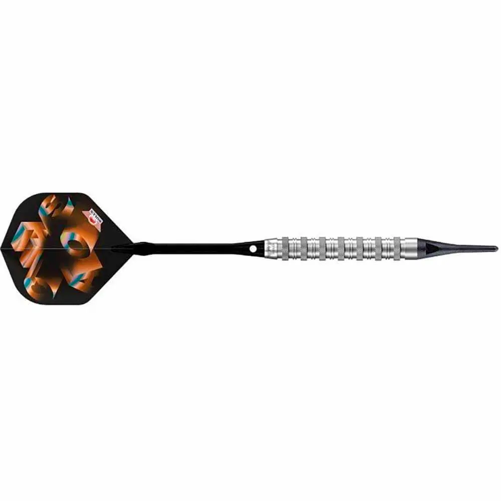 Dardos Bulls Darts Chaos Orange P.Plastico 90% Tungsteno 20g Profesionales