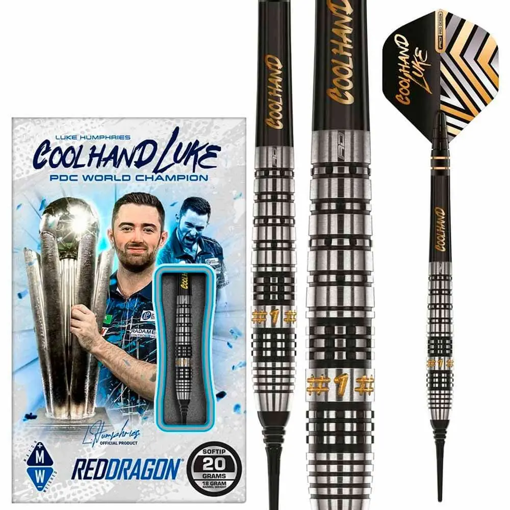 Dardos Red Dragon Luke Humphries Prestige 90% Tungsteno 20g Profesionales vista 5