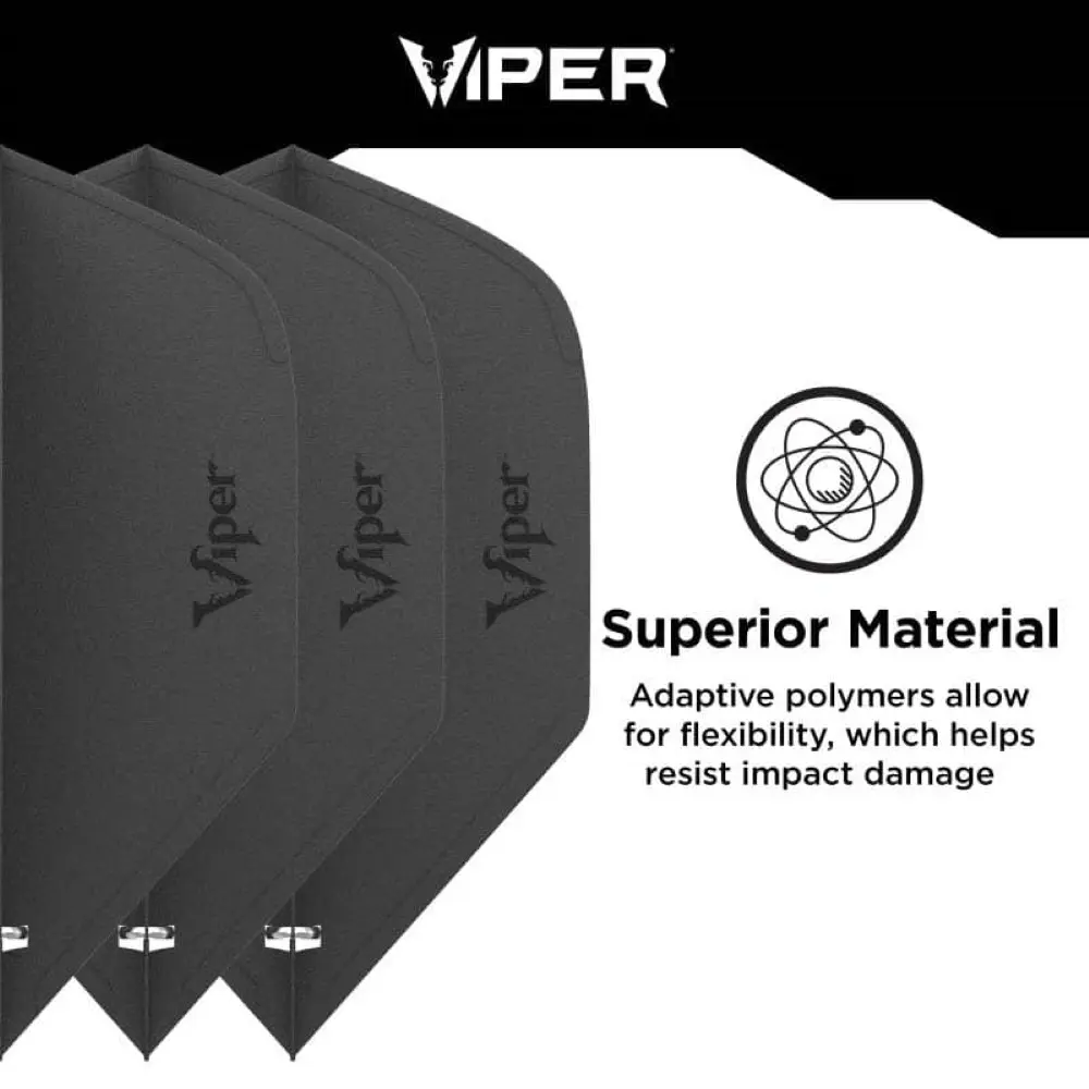 Pluma Dardos Viper Cool Flights Standard Black30-7725 vista 2