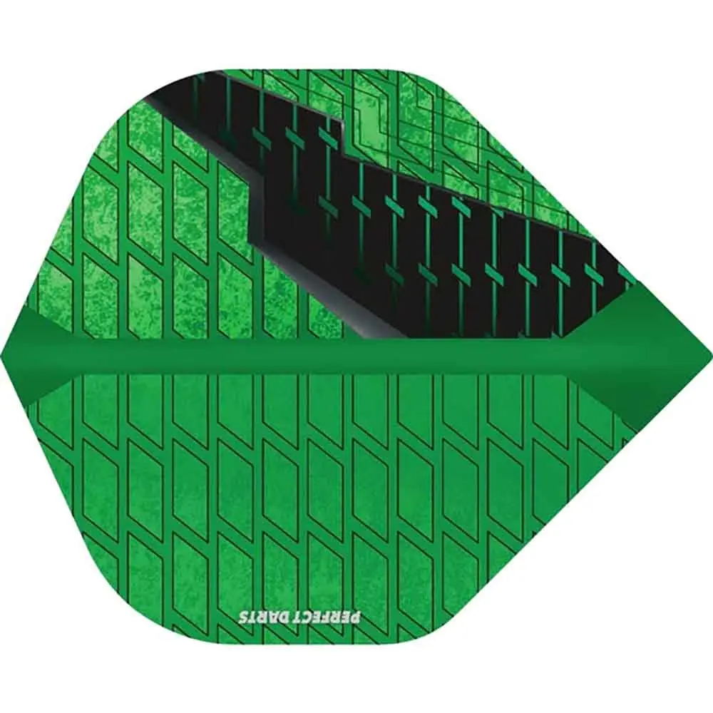 Plumas Perfect Darts Black Grenade No2 Std VerdeF3367 vista 2