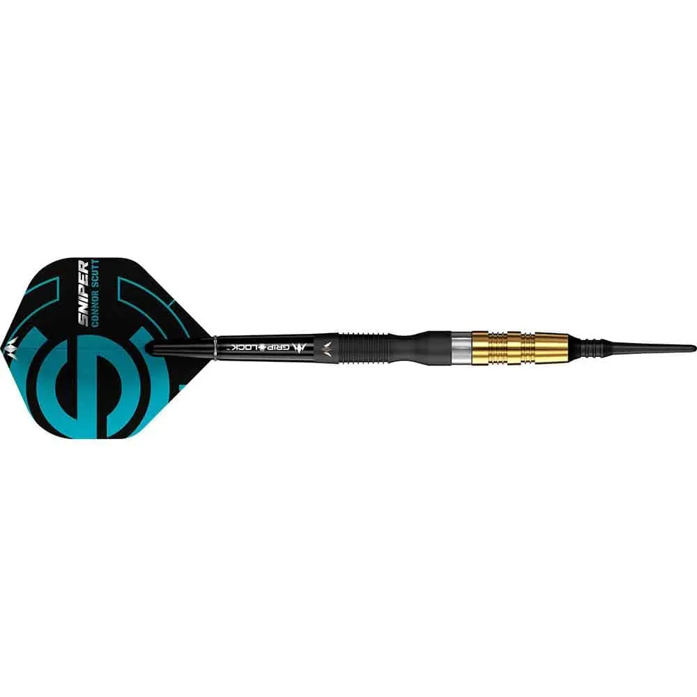 Dardos Mission Connor Scutt Sniper Nego Dorado 95% Tungsteno 20g Profesionales