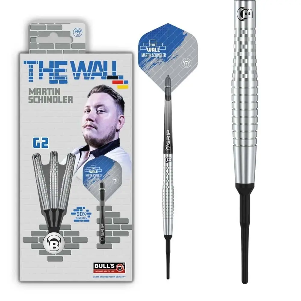 Dardos Bulls DE Martin Schindler G2 90% Tungsteno 20g Profesionales vista 2