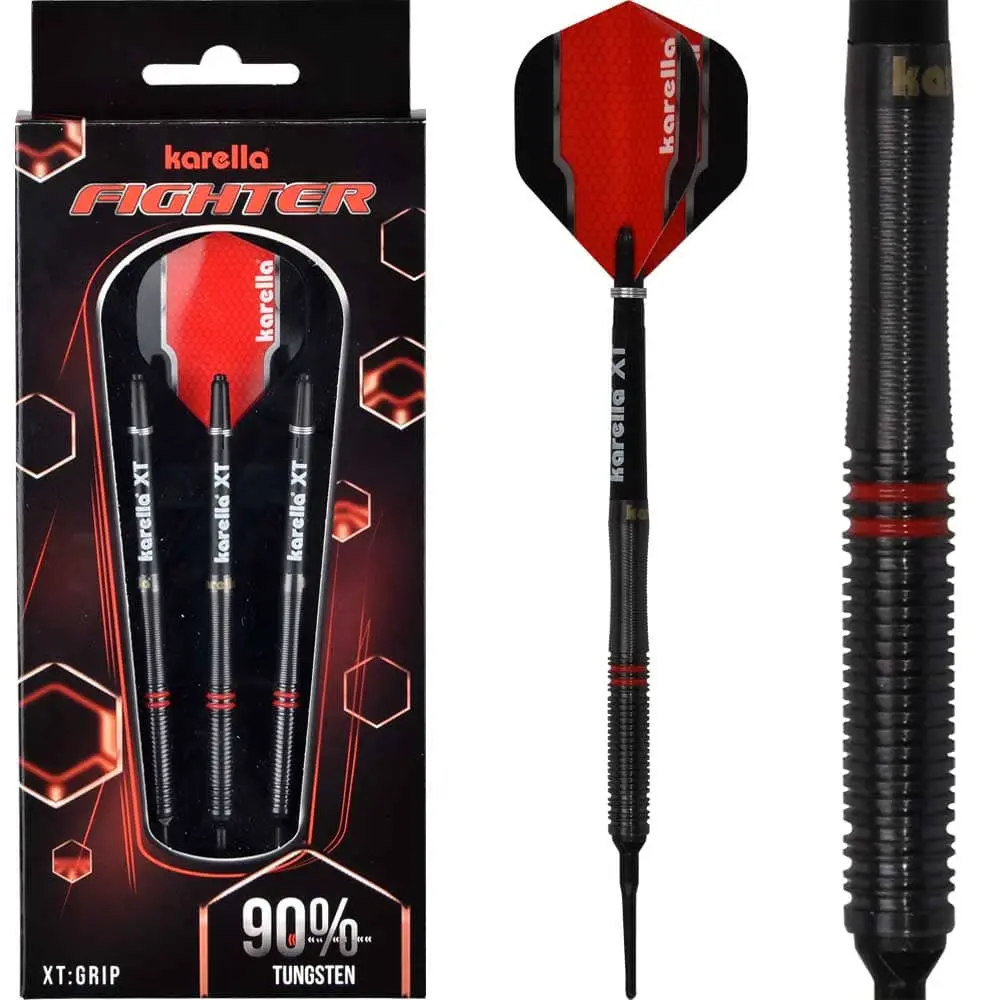 Dardos Karella Fighter 01 90% Tungsteno 20g Profesionales vista 2
