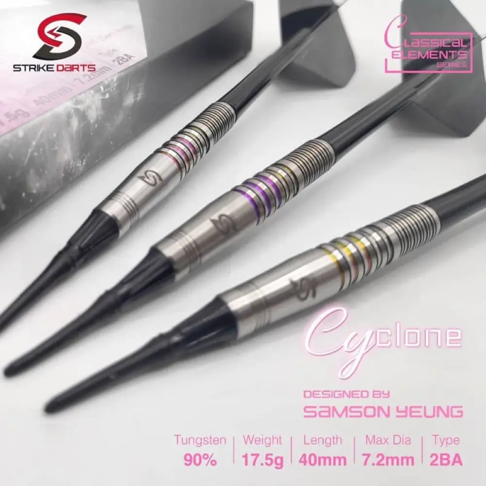 Dardos Strike Darts Cyclone 90% Tungsteno 17.5g Profesionales vista 4