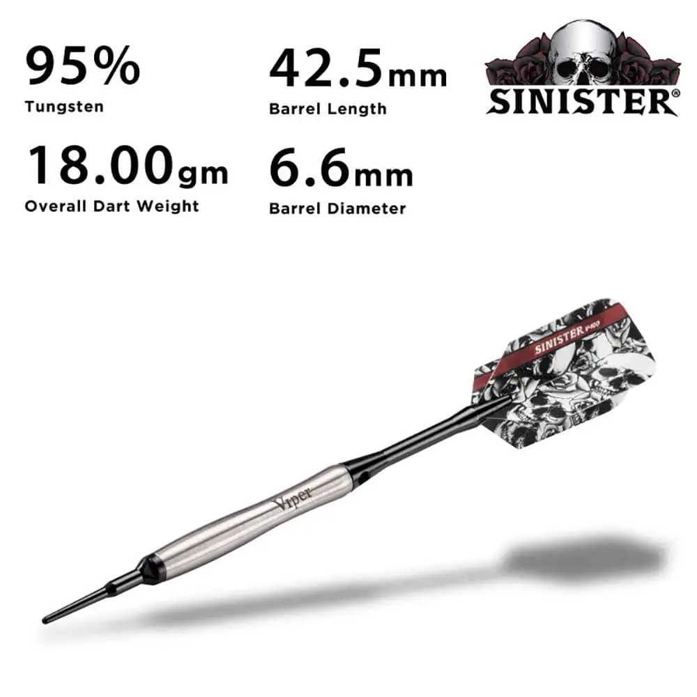 Dardos Viper Darts Sinister 21--18 95% Tungsteno Profesionales vista 3