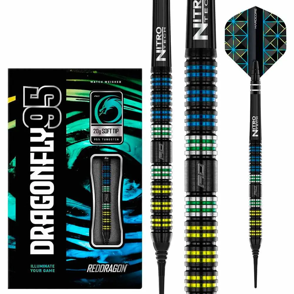 Dardos Red Dragon Dragonfly Parallel 95% Tungsteno 18g Profesionales vista 6