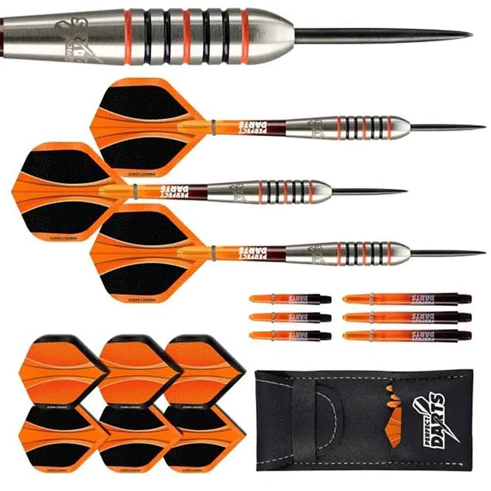Dardos Perfect Darts Solarfox 3 Torpedo Negro Naranja 90% 24gD3552 vista 3