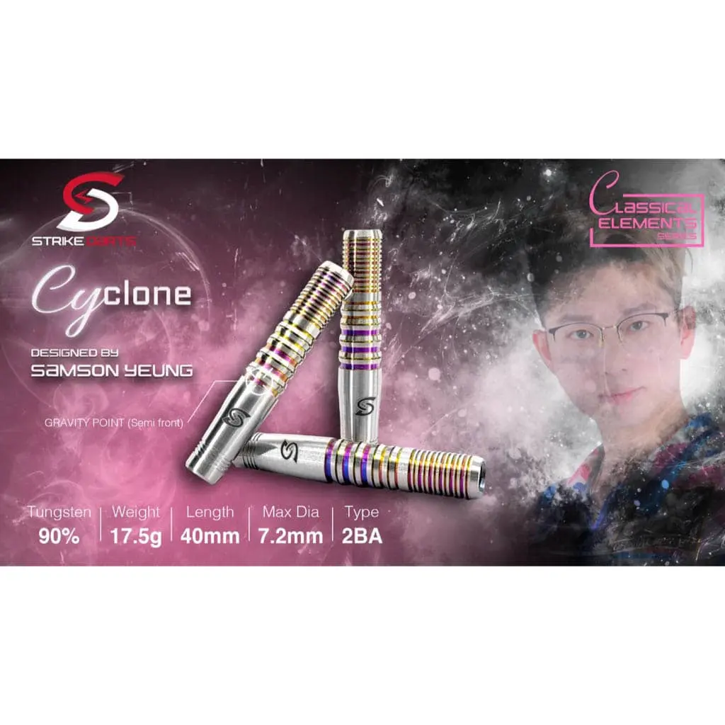 Dardos Strike Darts Cyclone 90% Tungsteno 17.5g Profesionales vista 3