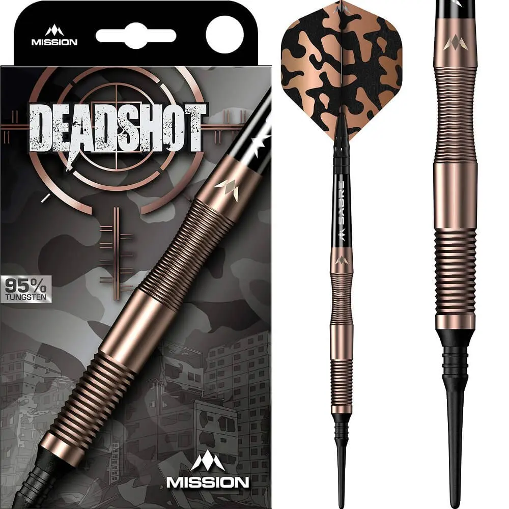 Dardos Mission Dead P.Plastico 95% Tungsteno 19g Profesionales vista 3